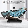 Thumbnail: Culanta Massage Chair Full Body, Zero Gravity SL-Track Shiatsu Massage Recliner Chair with Body Scan, Airbags, Foot Rollers, Deep Yoga Stretch, Heating (U1-Brown) - Image 6
