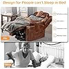 Thumbnail: Triple Motor Large Power Lift Recliner Chair for Elderly with Heat and Massage, Lay Flat Lift Chairs for Seniors Infinite Position, Extended Footrest, USB&Type-C Ports, Cup Holder, Light Brown - Image 6
