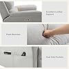Thumbnail: FLEXISPOT Souffle-Pro Swivel Rocker Recliner Chair, Power Nursery Glider Recliner with Massage & Heat, Adjustable Headrest, Oeko-TEX Fabric, FSC Wood Frame Ideal for Nursery & Home, Light Grey - Image 8