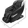 Osaki Titan Quantum Black Massage Chair with 3D SL-Track Rollers, 3 Step Zero Gravity, Full Body Airbag Massage, Intelligent Voice Control, Back & Calf Heat and Foot Roller Massage - Image 2
