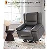 Thumbnail: GarveeHome Power Lift Recliner Chair - Heat and Massage, PU Leather Electric Lift Recliner for Elderly & Mobility Impaired, Adjustable Back and Legs, Heavy Duty Lift Chair for Seniors - Image 5