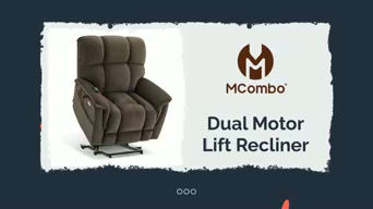 Thumbnail: MCombo Large-Wide Dual Motor Power Lift Recliner Chair, Massage and Dual