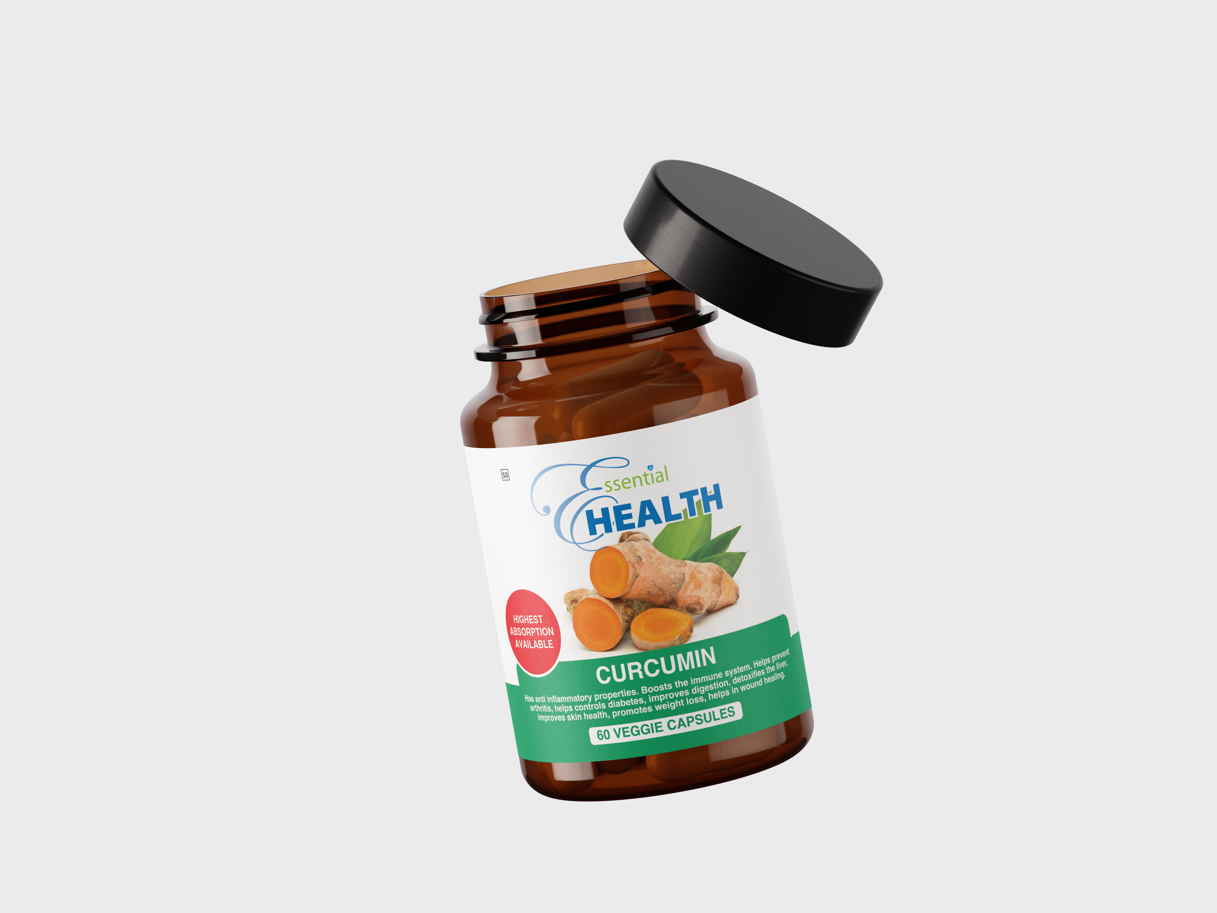 Curcumin 99% Bioavailable (60 Veggie Capsules)