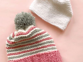 Tejé un gorro en una tarde