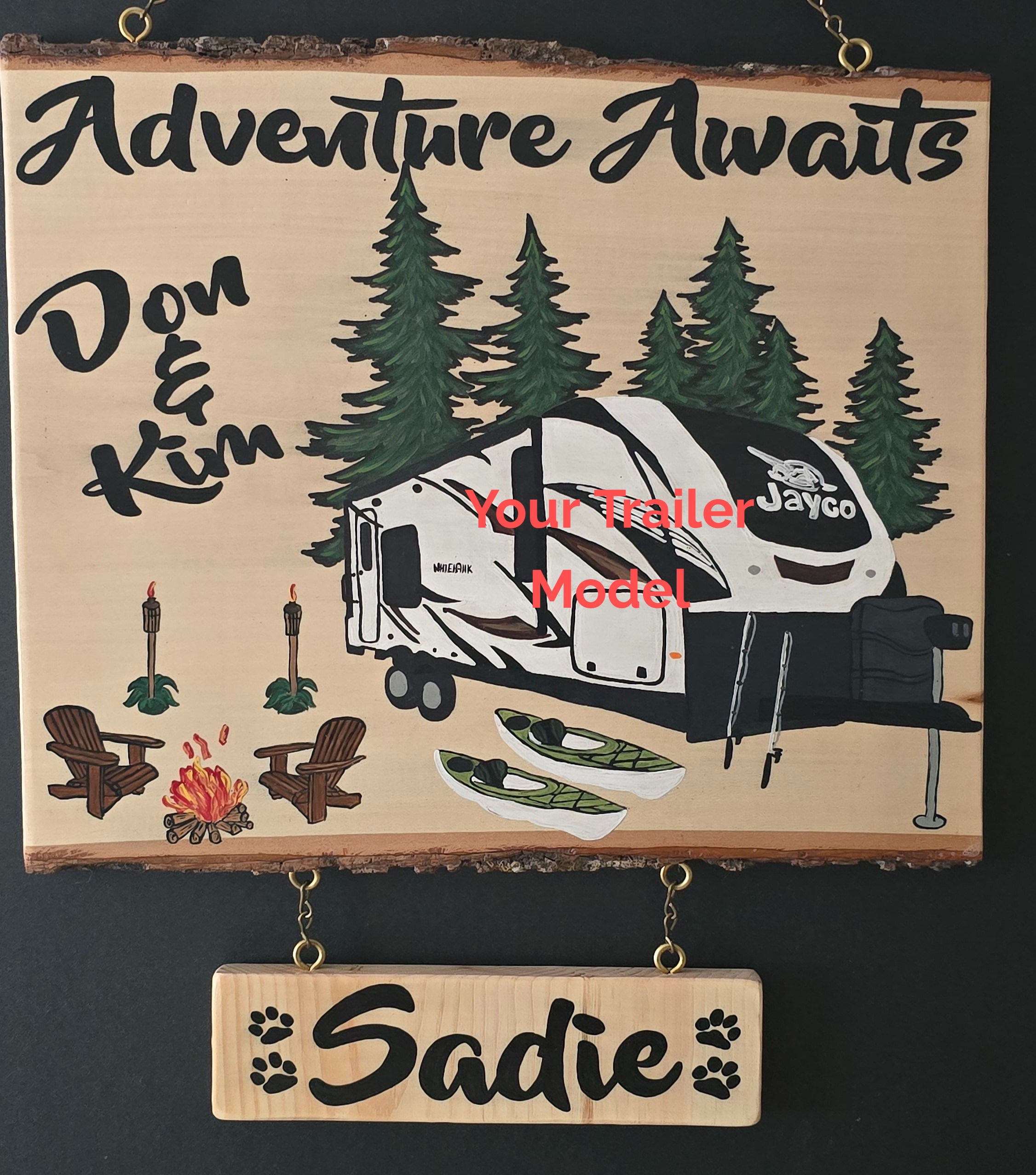 Live Edge Trailer Sign