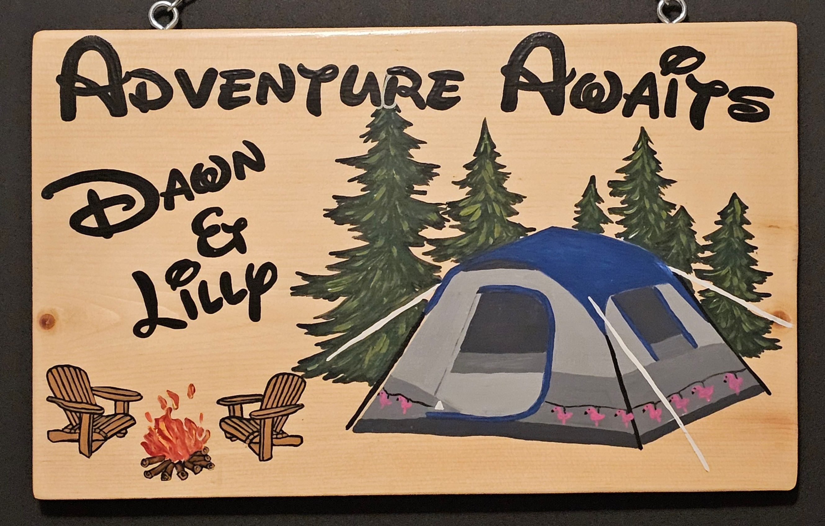 Pine Tent Sign