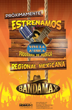 Proximamente Vive la Musica por Bandamax