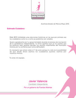 Carta de Agradecimiento