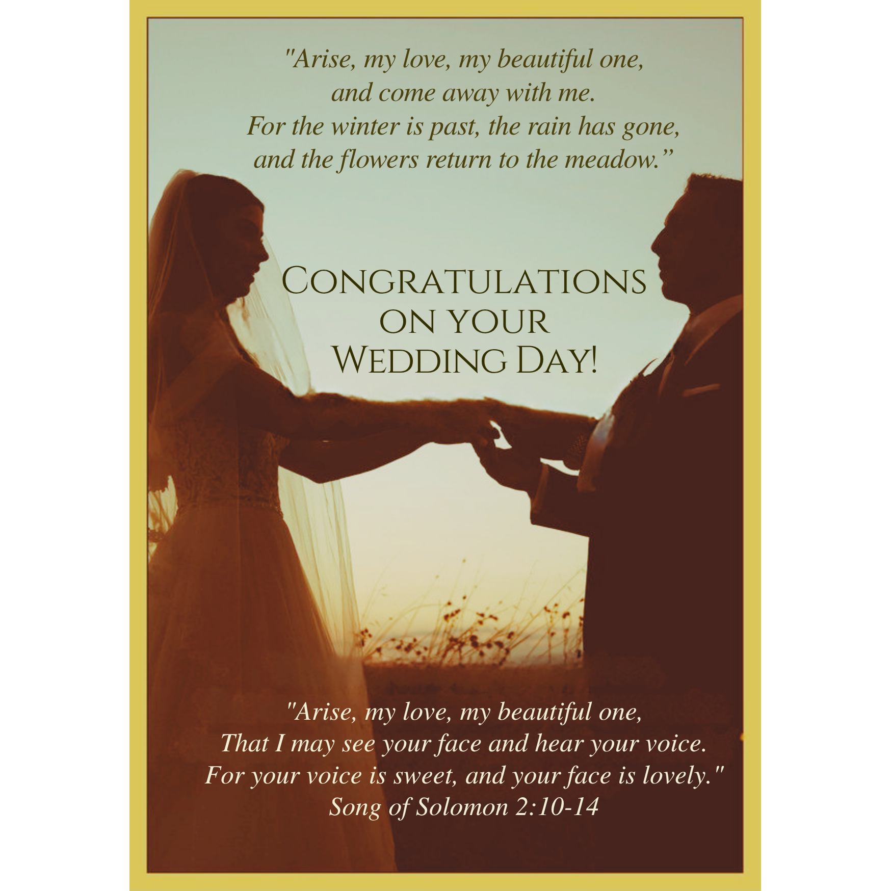 Wedding Congratulations Card#1