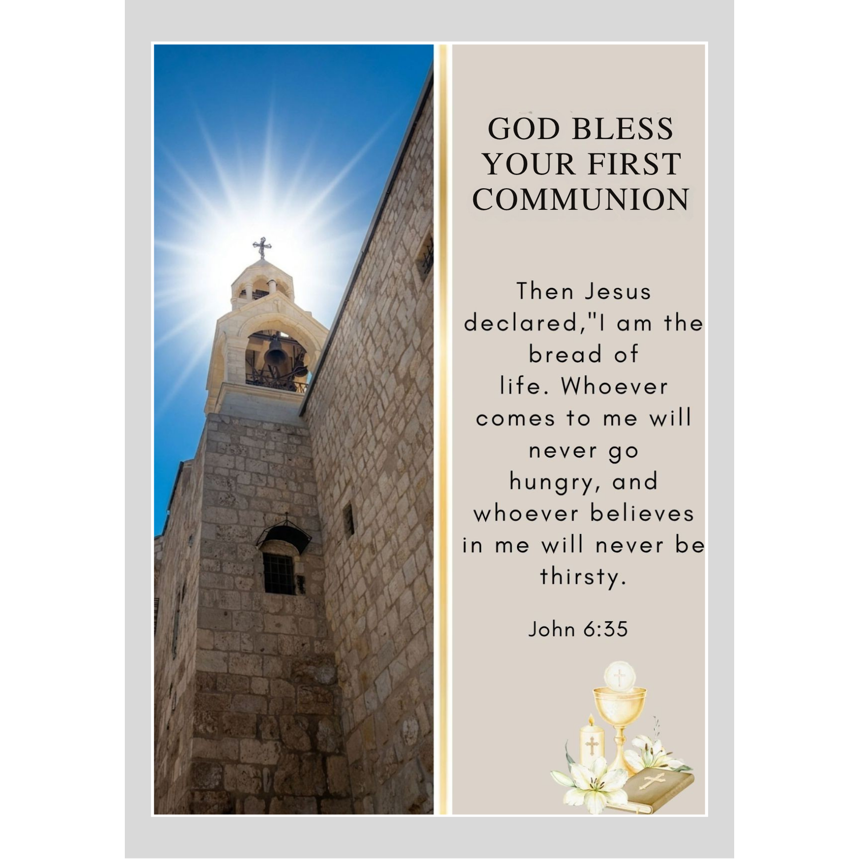 First Communion Card#3