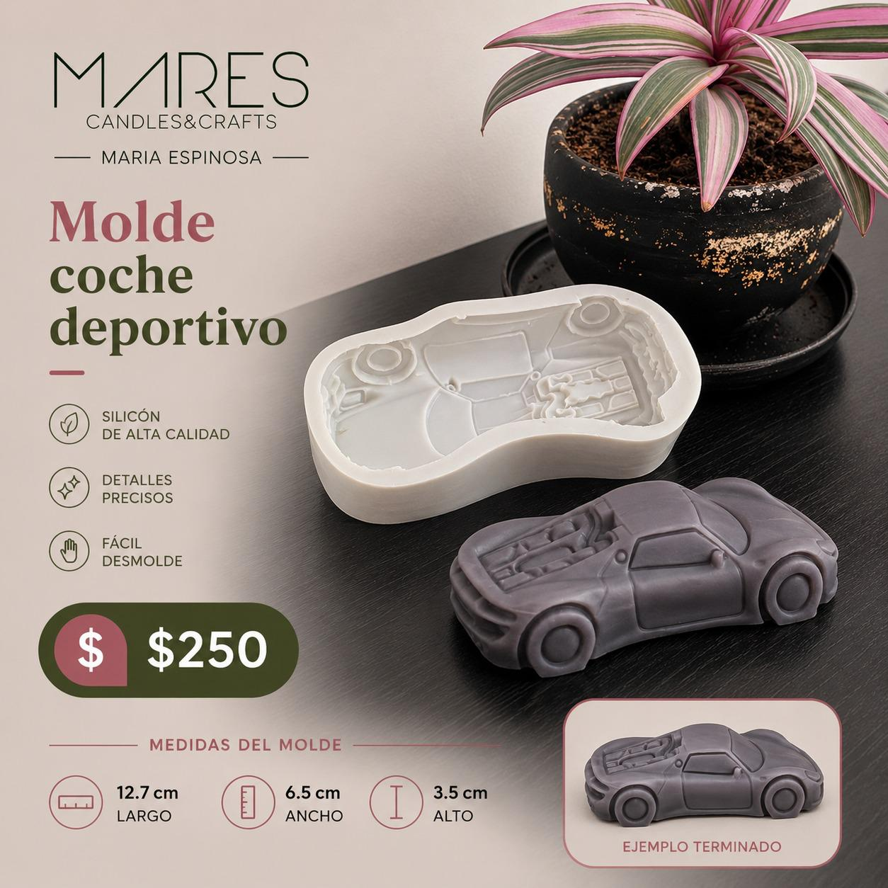 Molde de coche deportivo