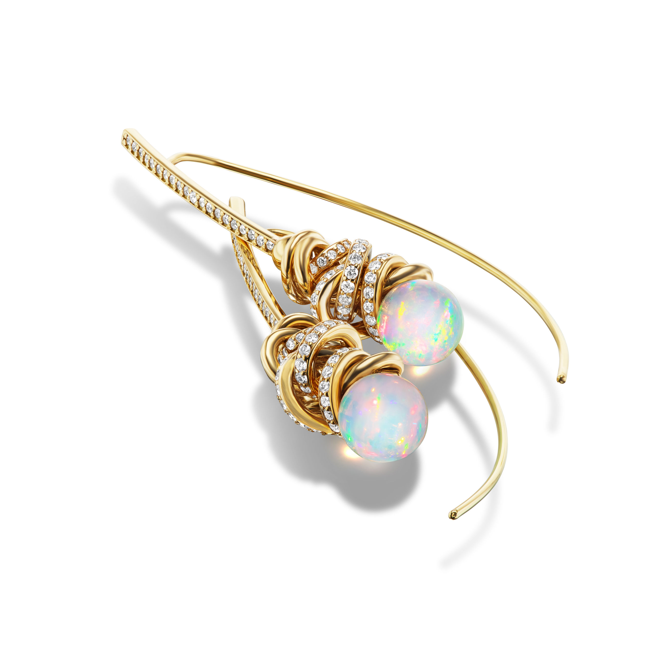 OPAL CANDY DROP ARC EARRINGS