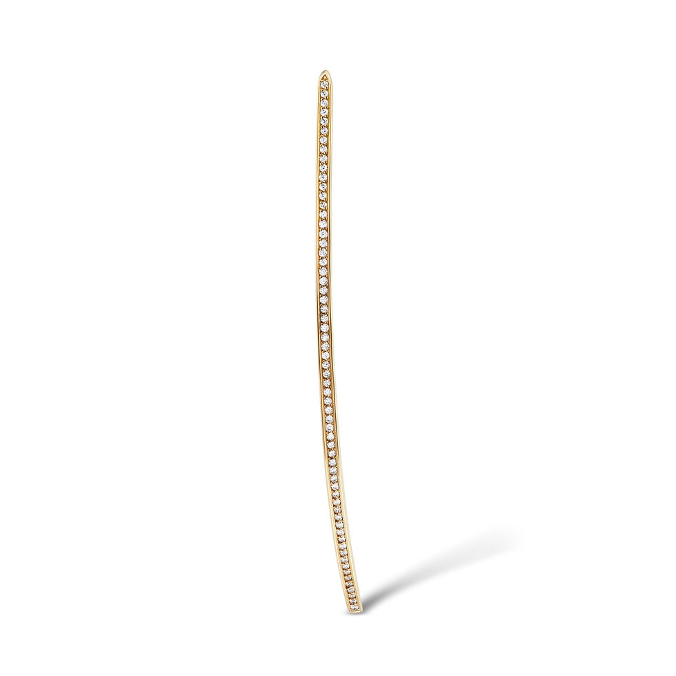 Thumbnail: FLUTED DOUBLE ARC EARRINGS