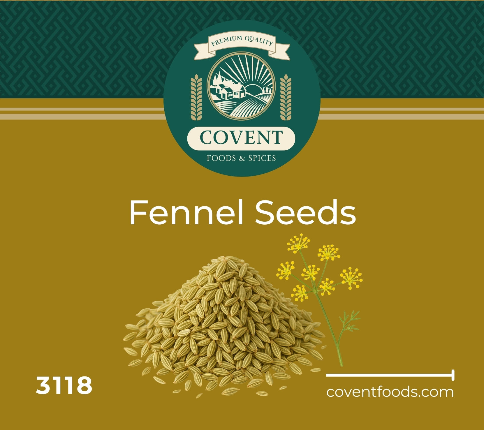 3118l Fennel Seeds | Covent Foods & Spices