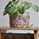 Miniature : cache pot plante intérieur décoration home lifestyle coton lin impérméable motif lyon créatrice artisanat handmade jardin