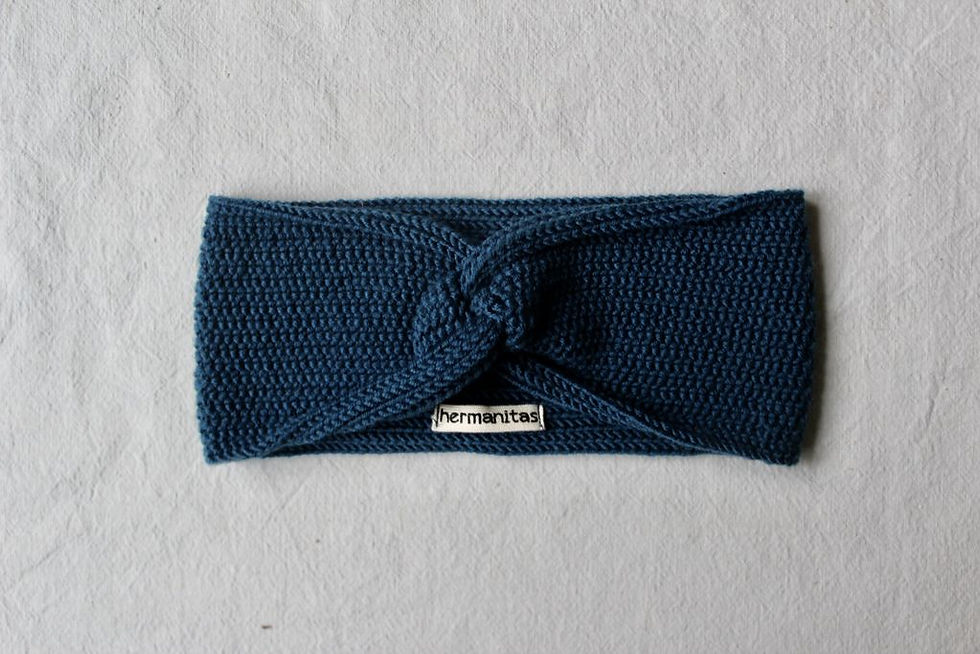 bandeau headband laine tricot merinos merino wool handmade artisanat lyon france chaud doux douillet femme couleur hiver