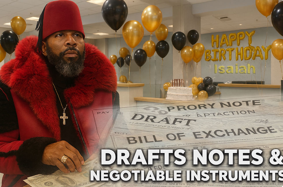 RECORDING PARTY FOR DRAFTS, NEGOTIABLE INSTRUMENTS, & PROMISSORY NOTES   (1)