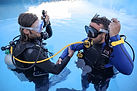 Formation des plongeurs en piscine