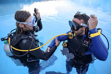 Divers Training in Pool