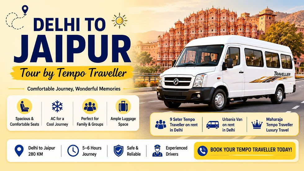 Delhi to Jaipur Tour by Tempo Traveller - Complete Guide