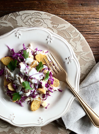 Salada de Frango com Repolho e Abacaxi