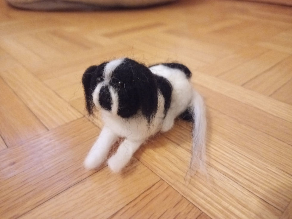 Atelier d'animaux en laine cardée