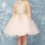 Thumbnail: Tip Top Kids - Q70139 Short Pageant or Easter Dress with Gold Lace