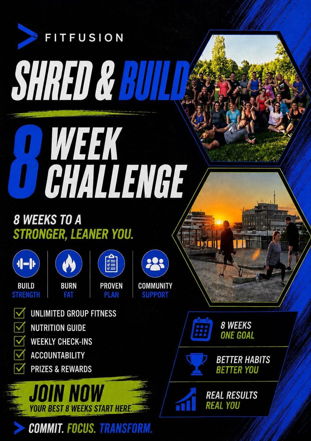 SHRED & BUILD - 8 WEEK BODY RECOMP CHALLENGE (excl weekly membership fee)