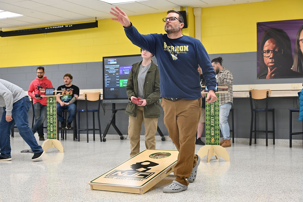 Vernon Township High School NJ Cornhole tournament for National Art Honor Society