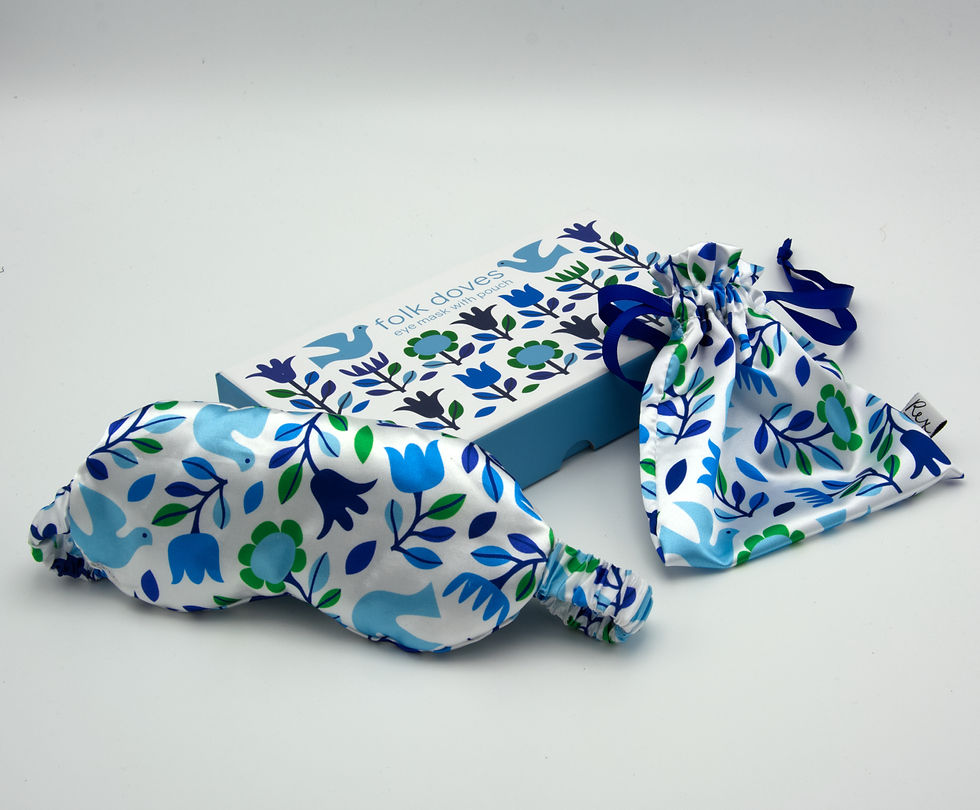 Thumbnail: Folk Doves Eye Mask
