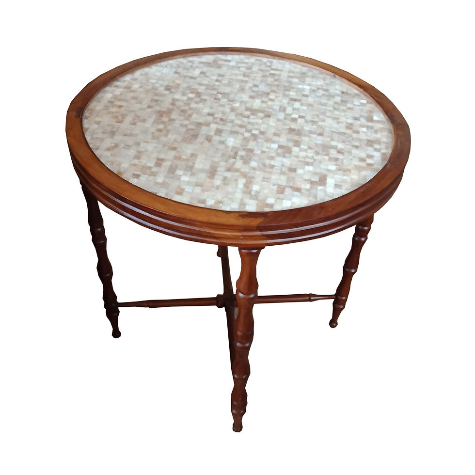 Mop Bamboo Motive Round Table