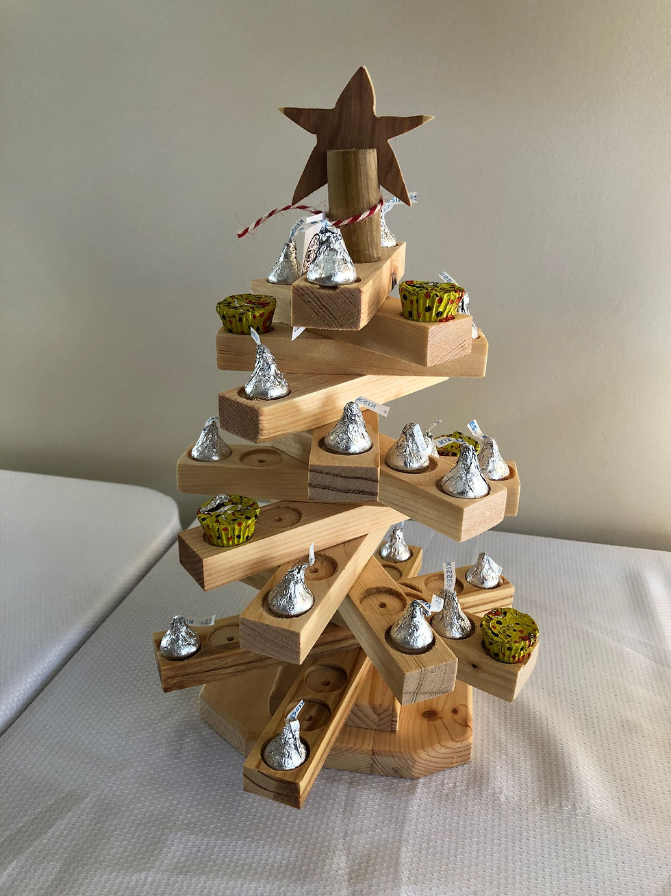 Thumbnail: Candy Christmas tree, Christmas Decor, Holiday Decoration, Advent, Rustic Decor