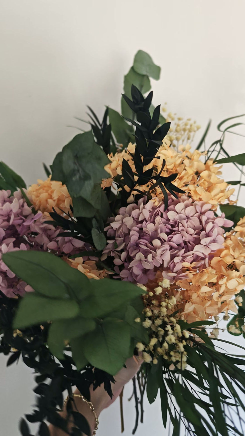 Thumbnail: Hydrangea & eucalyptus bouquet