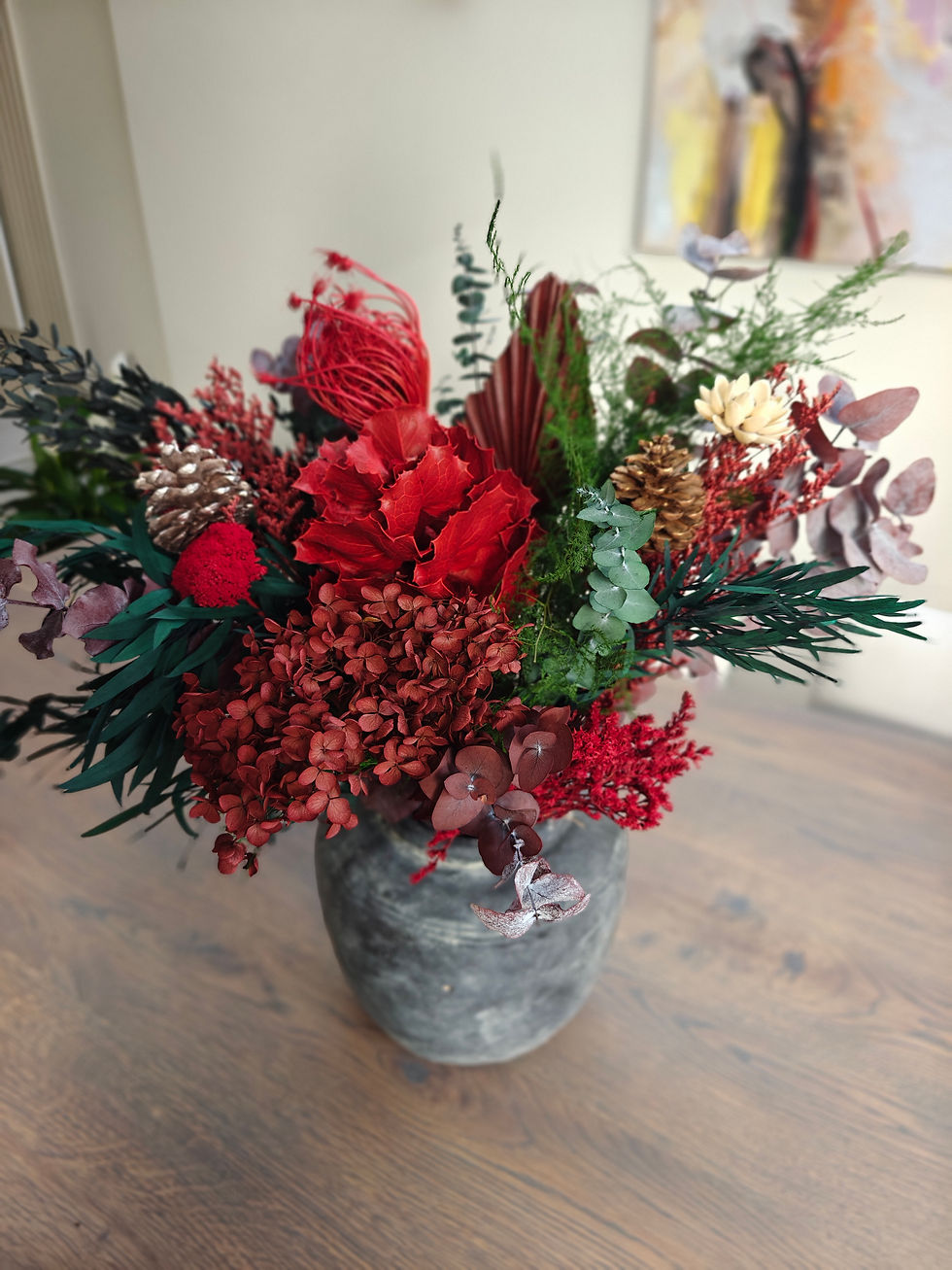Thumbnail: Wine & Green Large bouquet