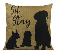 "Sit Stay" Pillow