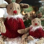 Redmund the Reindeer Holiday HuggleFleece™ FlufferKnottie™ -Small