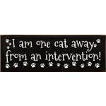 "Cat Intervention" Sign - Blk