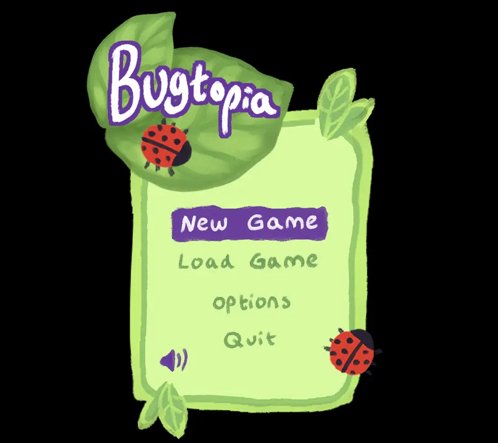 Bug Game Menu Concept