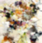 ischnaitmann,autumn,80x80 cm,pigments on canvas,2020