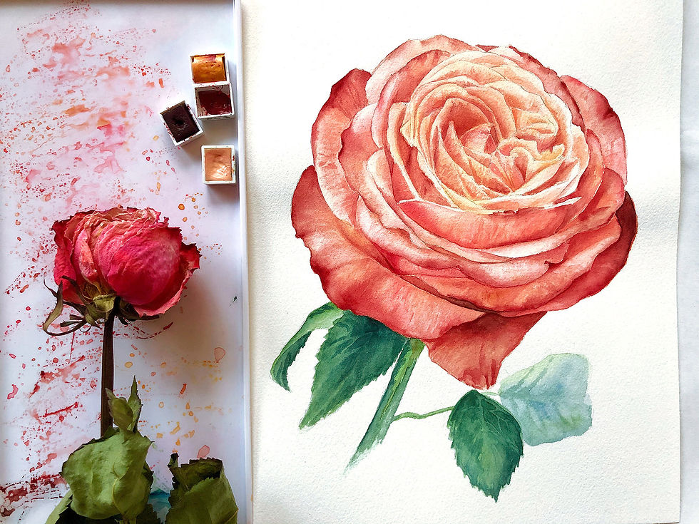 Blumen aquarellieren