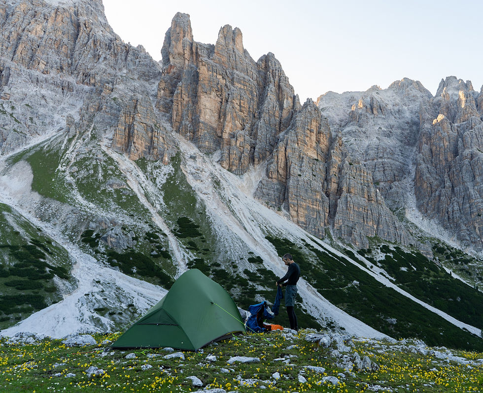 campeggiare in dolomiti