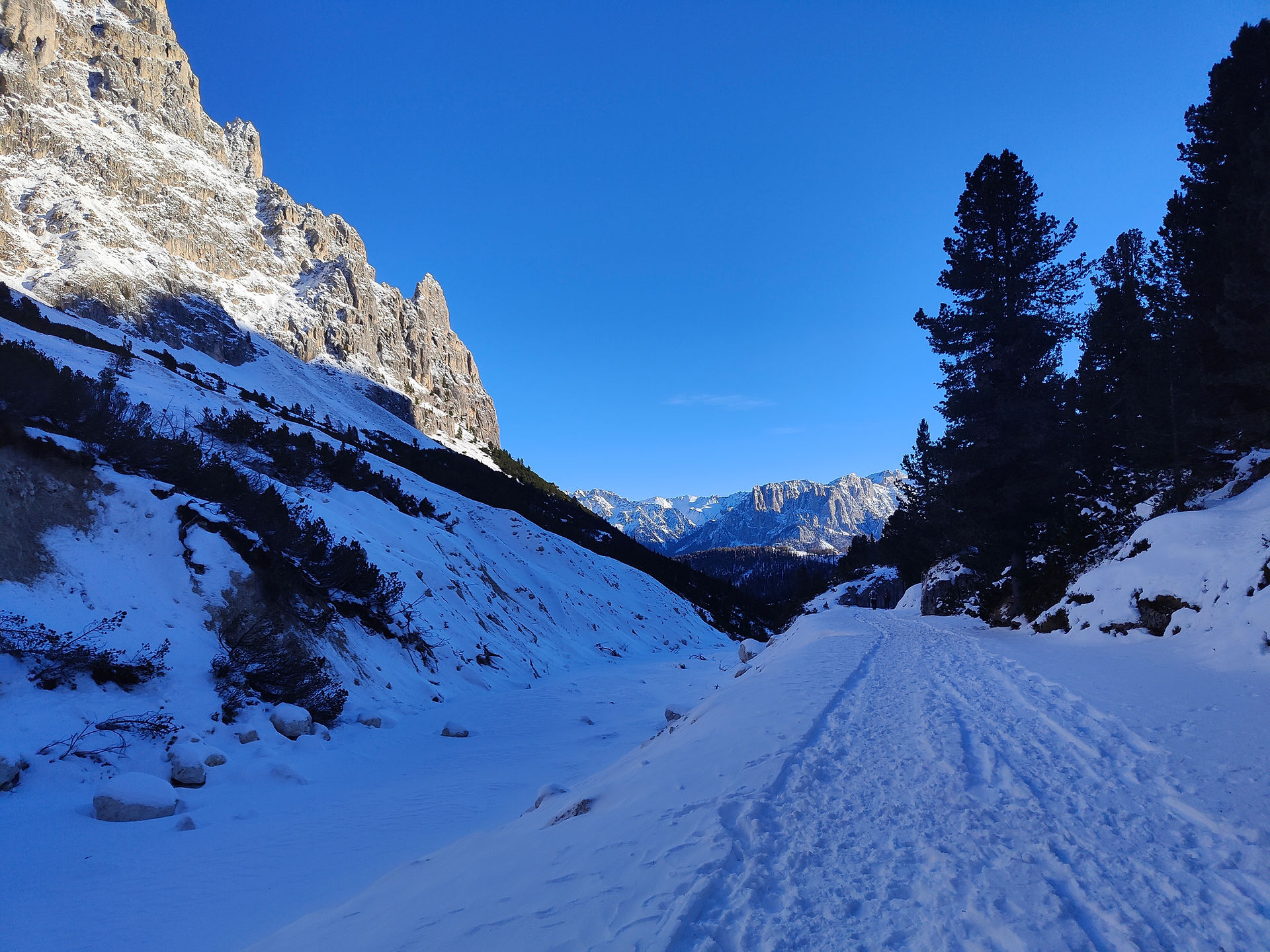 ciaspolata rifugio Vajolet