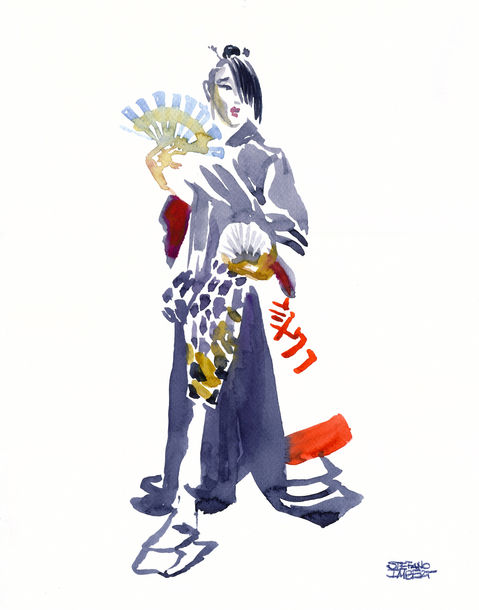 Sato in Kimono
