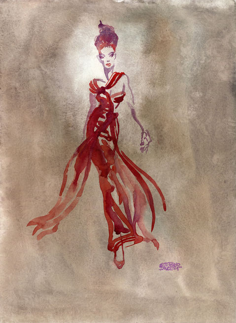 Red Gown