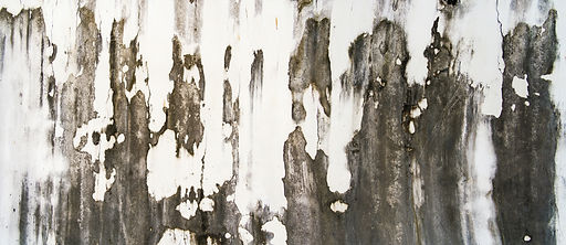 Texture of old gray concrete wall for background. Rust​ damaged​ to​ surface​ wall​ concre