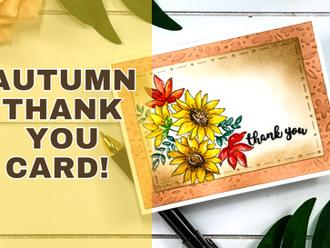 Autumn Watercolor Thank You Card!