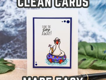 Float Into Summer with a Clean and Simple Relaxation Card