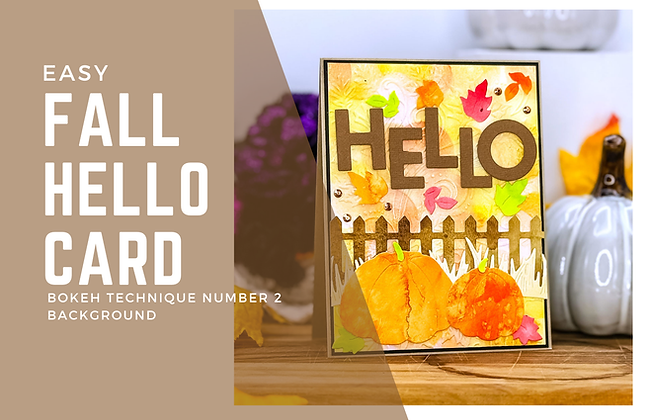 Easy Fall Hello Card Blog Banner