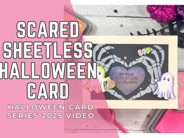 Scared Sheetless! Cute & Spooky Halloween Card with Boo Sheets Stamps