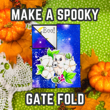How to Create a Layered Halloween Card with a Corner Flap Gate Fold